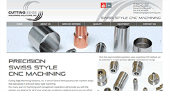 Desktop Screenshot of cuttingedgemachining.com